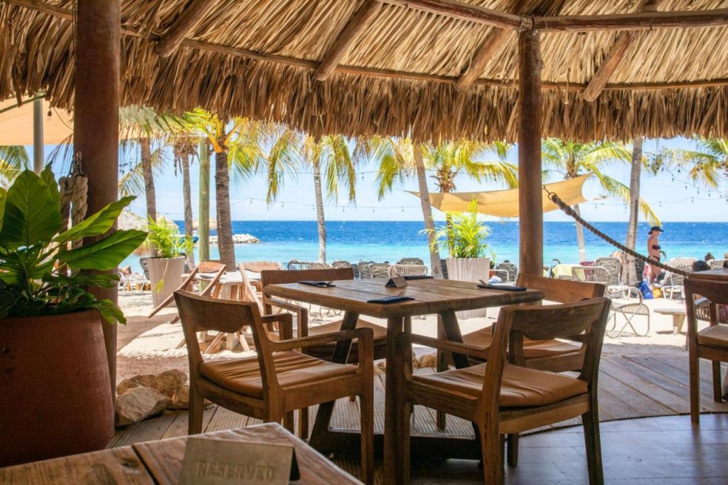 Coast beach restaurant, Blue Bay, Curaçao 